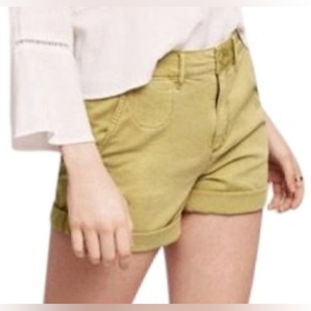 Anthropologie chino relaxed avacado green shorts NWT. 27 - Picture 3 of 9